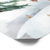 Baby zijn Koude buiten het Welkomstteken van het B Poster (Hoek)