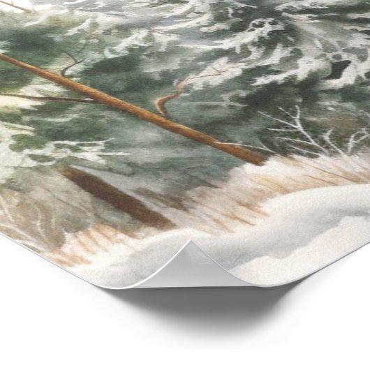 Baby zijn Koude buiten het Welkomstteken van het B Poster (Hoek)