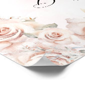 Baby zijn koude buiten roze boog Baby shower welko Poster (Hoek)