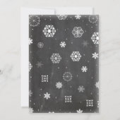 Baby zijn koude buiten roze meisje Baby shower uit Kaart (Achterkant)