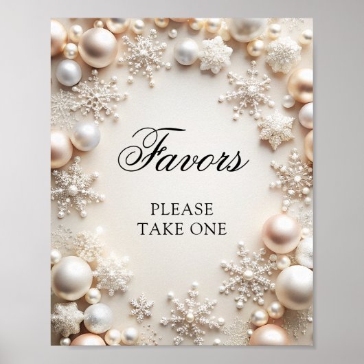 Baby zijn koude buiten sneeuwvlok Baby shower guns Poster (Voorkant)