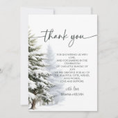 Baby zijn koude buiten winter Baby shower dank u Kaart (Voorkant)