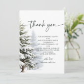 Baby zijn koude buiten winter Baby shower dank u Kaart (Staand voorkant)