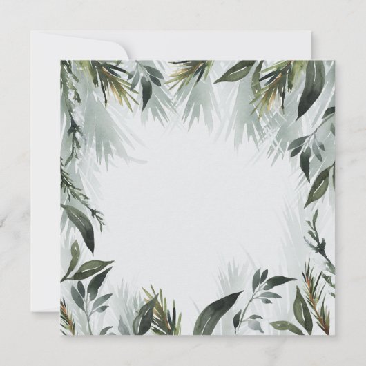 Baby zijn koude buitenfeestelijke uitnodiging. aankondiging (Achterkant)