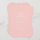 Baby zijn koude buitengaats doorgebrachte baby sho save the date (Voorkant / Achterkant)