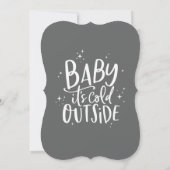 Baby zijn koude buitengaats doorgebrachte baby sho save the date (Achterkant)