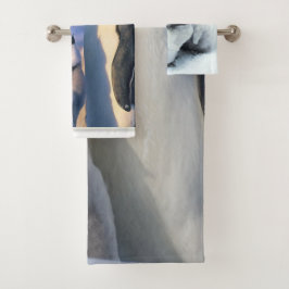 Baby zijn koude buitenkant pinguïn bad handdoek