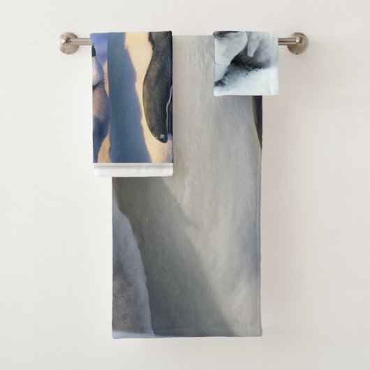 Baby zijn koude buitenkant pinguïn bad handdoek (Insitu)