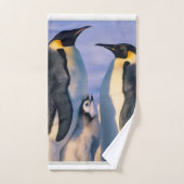 Baby zijn koude buitenkant pinguïn bad handdoek (Handdoek)