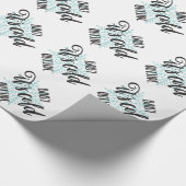 Baby zijn koude buitenkant sneeuwvlok - moderne br cadeaupapier (Hoek)