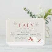 Baby zijn koude buitenpotige Beren beige douche Kaart (Staand voorkant)