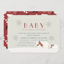 Baby zijn koude buitenpotige Beren beige douche Kaart