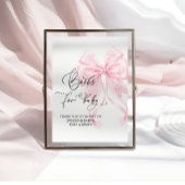 Baby Zijn Koude BuitenRoze Bow Boeken voor Baby Poster