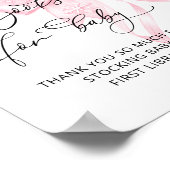 Baby Zijn Koude BuitenRoze Bow Boeken voor Baby Poster (Hoek)