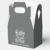 Baby zijn koude buitenste baby shower bedankdoosjes (Geopend)