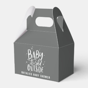 Baby zijn koude buitenste baby shower bedankdoosjes