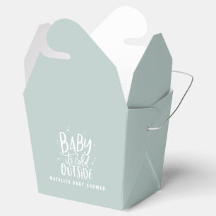 Baby zijn koude buitenste baby shower bedankdoosjes