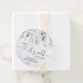 Baby zijn koude buitenste baby shower bedankjes labels (In situ)