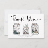 Baby zijn koude buitenste baby shower bedankt je k kaart (Voorkant)