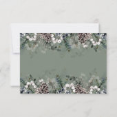 Baby zijn koude buitenste baby shower bedankt je k kaart (Achterkant)