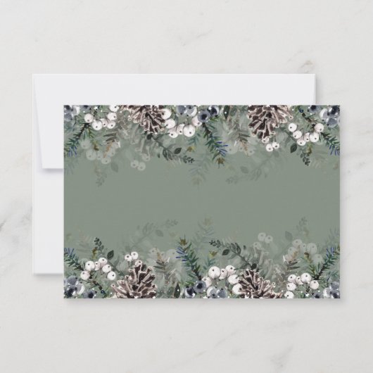 Baby zijn koude buitenste baby shower bedankt je k kaart (Achterkant)