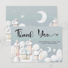 Baby zijn koude buitenste baby shower bedankt je k kaart