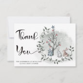 Baby zijn koude buitenste baby shower bedankt je k kaart (Voorkant)