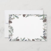 Baby zijn koude buitenste baby shower bedankt je k kaart (Achterkant)