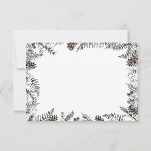 Baby zijn koude buitenste baby shower bedankt je k kaart (Achterkant)