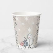 Baby zijn koude buitenste baby shower bekertje papieren bekers (Achterkant)