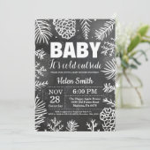 Baby zijn koude buitenste Baby shower Kaart (Staand voorkant)