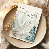 Baby zijn koude buitenste baby shower kaart