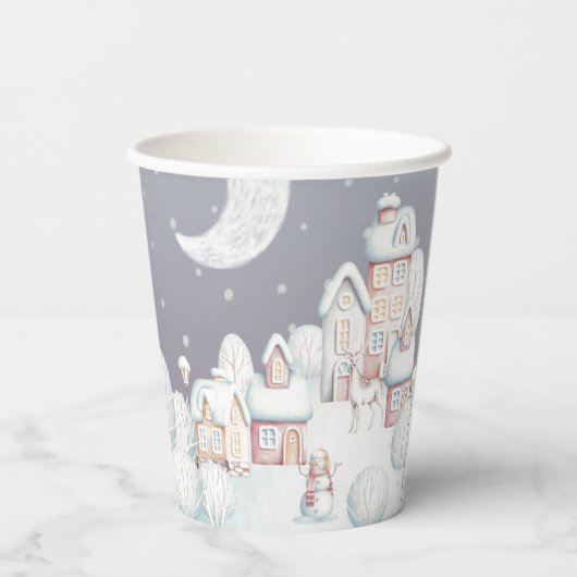 Baby zijn koude buitenste baby shower papieren bekers (Achterkant)