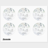 Baby zijn koude buitenste baby shower ronde sticker (Vel)