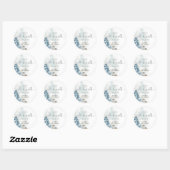 Baby zijn koude buitenste baby shower ronde sticker (Vel)