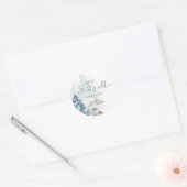 Baby zijn koude buitenste baby shower ronde sticker (Envelop)