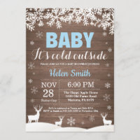 Baby zijn koude buitenste Baby shower van de Winte
