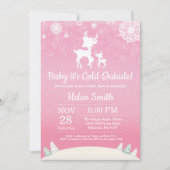 Baby zijn koude buitenste Baby shower van het wint Kaart (Voorkant)