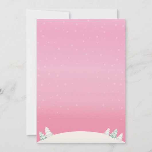 Baby zijn koude buitenste Baby shower van het wint Kaart (Achterkant)