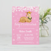 Baby zijn koude buitenste Baby shower van het wint Kaart (Staand voorkant)