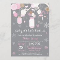 Baby zijn koude buitenste Baby shower van Winter M