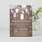 Baby zijn koude buitenste Baby shower van Winter M Kaart (Staand voorkant)