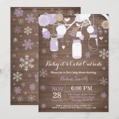 Baby zijn koude buitenste Baby shower van Winter M Kaart (Voorkant / Achterkant)