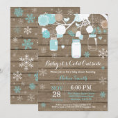 Baby zijn koude buitenste Baby shower van Winter M Kaart (Voorkant / Achterkant)