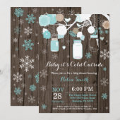 Baby zijn koude buitenste Baby shower van Winter M Kaart (Voorkant / Achterkant)