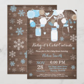 Baby zijn koude buitenste Baby shower van Winter M Kaart (Voorkant / Achterkant)