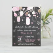 Baby zijn koude buitenste Baby shower van Winter M Kaart (Staand voorkant)