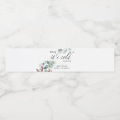 Baby zijn koude buitenste baby shower waterfles etiket (Enkel label)