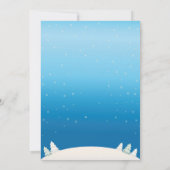 Baby zijn koude buitenste Baby shower Winter Deer  Kaart (Achterkant)