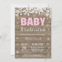 Baby zijn koude buitenste Baby shower Wintermeisje